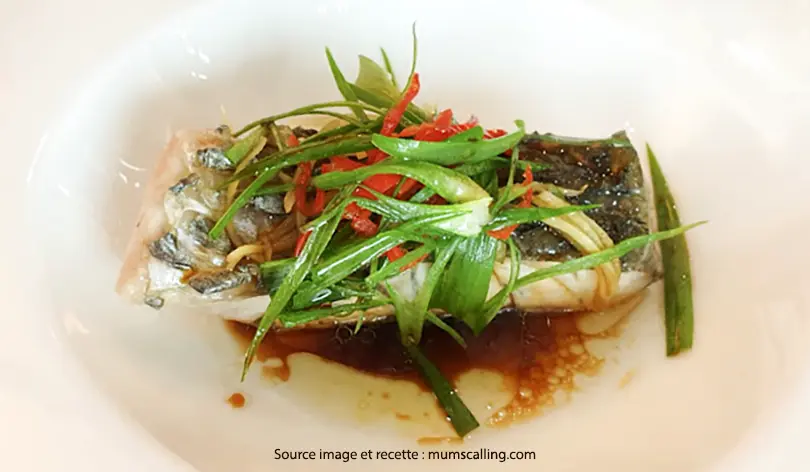 Barramundi Vapeur à la chinoise