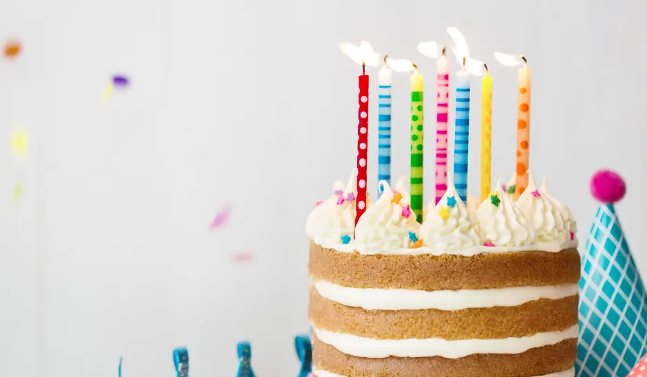 Gâteau d’anniversaire glacé