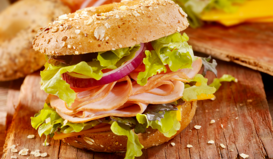 Bagel à la dinde fumé